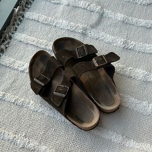 Suede Birkenstock Arizona Sandals 39